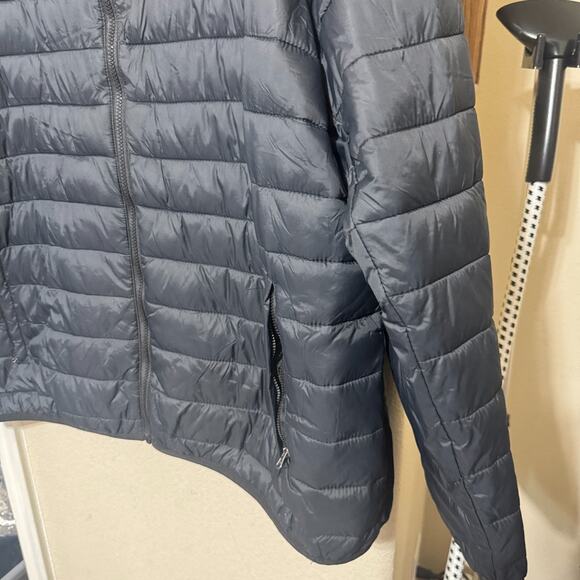 Swiss Tech Mens Packable Puffer Jacket Black 3XL 54-56 Outdoor poly fill - Picture 2 of 6